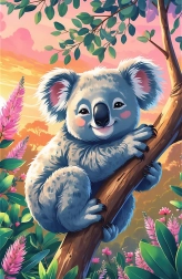 Puzzle Treflíci: Koala 54 pezzi