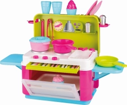 Androni cucina giocattolo da viaggio per bambini con 25 accessori