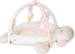 Lussuoso tappeto gioco in peluche con palestrina New Baby Pecorella