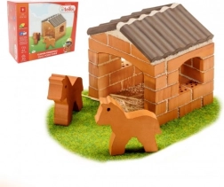 Set di costruzione Teifoc Piccola stalla in scatola 18x15x8 cm