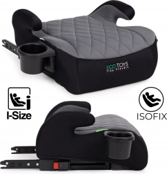 Alzatacco per bambini per auto con ISOFIX e portabevande ECOTOYS i-Size 125–150 cm