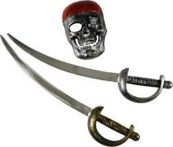 Set pirata con spade e maschera per bambini