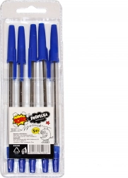Set di penne usa e getta 5 pz – inchiostro blu
