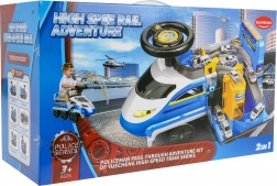 Trenino cavalcabile interattivo della polizia per bambini 3+