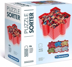 Clementoni ordinatore per puzzle – set da 6 vassoi