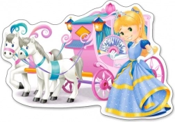Maxi puzzle 12 pezzi carrozza della principessa Castorland