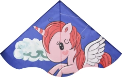 Aquilone delta volante con motivo unicorno