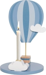 Jabadabado supporto per candela mongolfiera blu