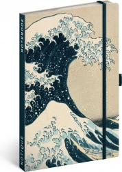 Taccuino NOTIQUE Katsushika Hokusai 13 × 21 cm, puntinato