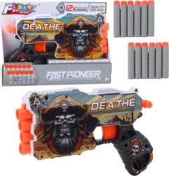 Pistola pirata per dardi in foam con caricatore, 12 dardi inclusi