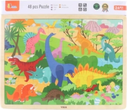 Puzzle in legno mondo dei dinosauri 48 pezzi