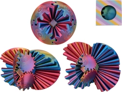Puzzle antistress trasformabile in stampa 3D 3 in 1, 6 cm - 1 pezzo