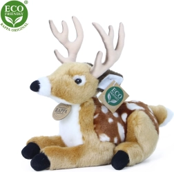 Cervo/cucciolo di peluche sdraiato 21 cm ECO-FRIENDLY