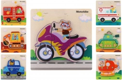puzzle in legno a incastro mezzi di trasporto
