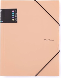 Cartella con elastico A4 albicocca PASTELINI