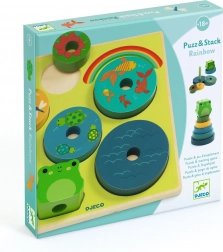Puzz & Stack Arcobaleno di Djeco