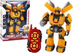 Grande robot radiocomandato – giallo, suoni e luci