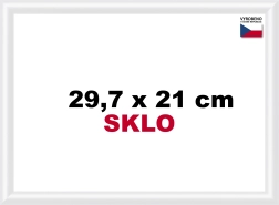 Cornice in plastica bianca 29,7x21cm A4