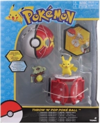 Pokémon Clip N Go Poké Ball con figurina di Pikachu