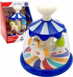 Giostra colorata con cavallini