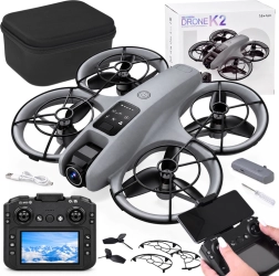 Drone con videocamera radiocomandato con controller LCD