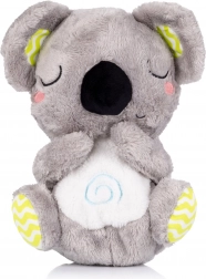 Giocattolo peluche respirante con musica CHIPOLINO koala verde/grigio