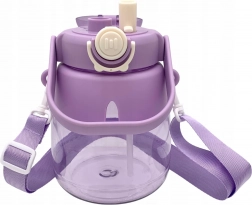 Borraccia per bambini con cannuccia e tracolla 1 l