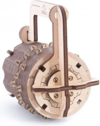 Ugears puzzle 3D lucchetto a combinazione – rompicapo meccanico in legno