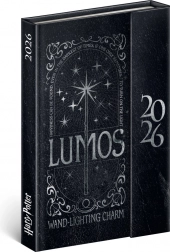 Agenda settimanale magnetica Harry Potter Lumos 2026, 11 x 16 cm
