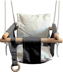 Altalena in tessuto per bambini bianco e nero 2Kids Toys