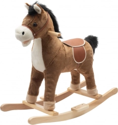Cavallino a dondolo con melodia PlayTo marrone