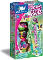 set creativo per la realizzazione di penne wonderful butterflies