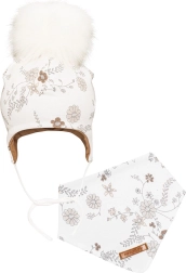 Set invernale da bambina con cappellino e foulard New Baby Special One