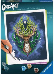 creart pixie cold: cervo mistico pittura per numeri 24 × 30 cm