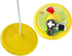 Altalena rotonda da giardino per bambini gialla