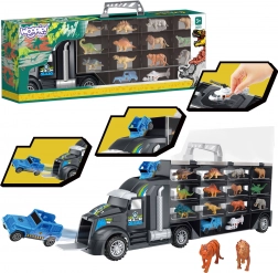 Woopie camion trasportatore di dinosauri e animali 3 in 1