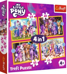 Puzzle 4 in 1 – Scopri i pony MY LITTLE PONY Trefl