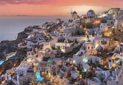 Puzzle Sfumature di Santorini 1000 pezzi