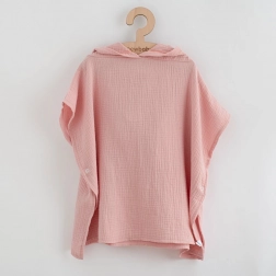 poncho in mussola per bambini New Baby Feeling rosa XS 35 cm