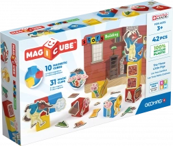 Geomag Magicube I tre porcellini – cubi magnetici e clip
