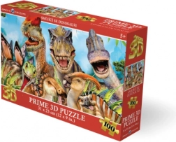 Puzzle 3D Dinosauri sorridenti, 100 pezzi