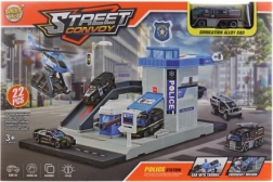 Stazione di polizia pieghevole con macchinina