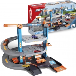 Grande set da garage City Flex con parcheggio e 5 auto cittadine Majorette