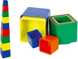 Cubi impilabili in plastica, 9 pz