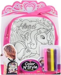 Zainabile borsa da colorare con unicorno