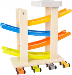 Pista clip clap con 4 macchinine