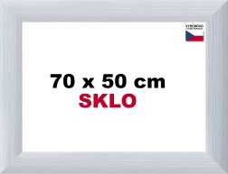 Cornice in alluminio per puzzle 70 × 50 cm, argento