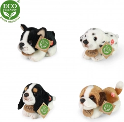 Cane di peluche sdraiato 15 cm eco-friendly