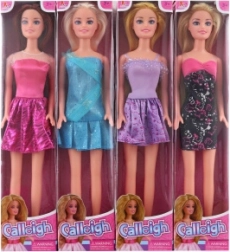 Bambola snodata 29 cm con capelli lunghi