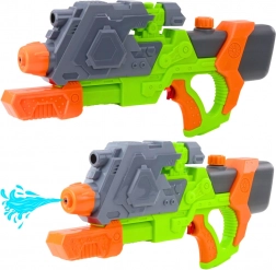 Pistola ad acqua con pompaggio meccanico 50 cm – verde‑arancione